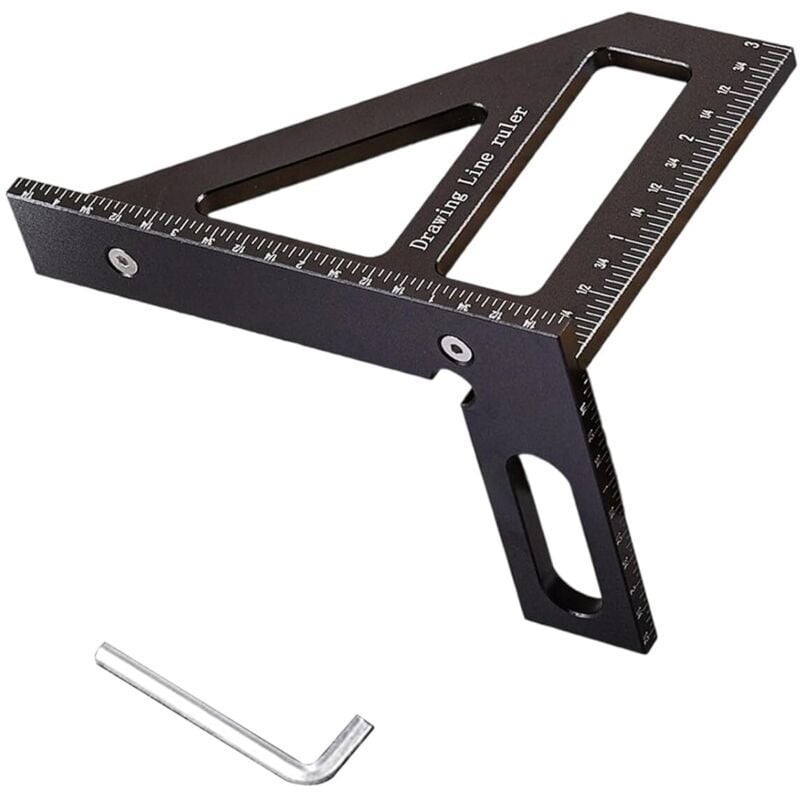 Rapporteurs multi-angles en aluminium haute précision pour menuiserie ingénieurs de
