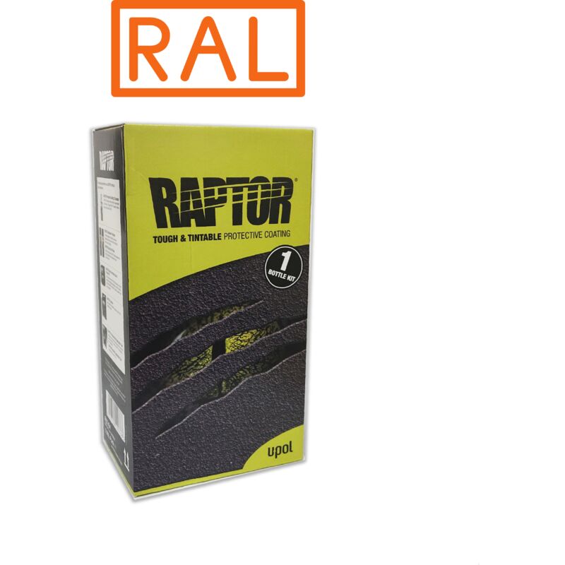 

RAPTOR SUPER RESISTENTE 2K KIT RAL 1 LT | RAL 2009 Naranja tráfico - RAL 2009 Naranja tráfico