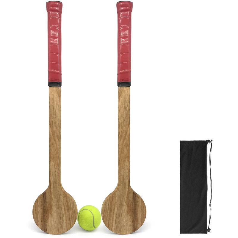 

Raqueta de entrenamiento de tenis con juego de pelotas de tenis Raqueta de practica de precision de tenis de madera Ayuda de entrenamiento de