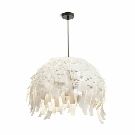 RARA lampe à suspension blanc/noir PVC 230V E27 15W