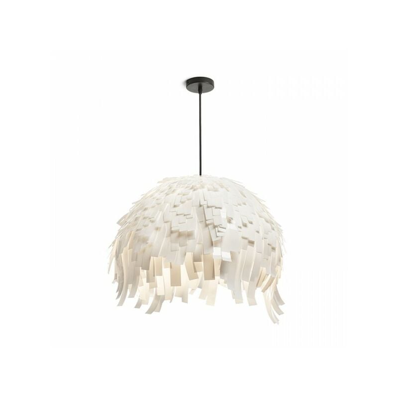 Rendl Light - rara lampe à suspension blanc/noir pvc 230V E27 15W