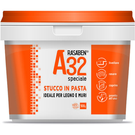 Rasaben STUCCO IN PASTA PER LEGNO E MURI A32 SPECIALE kg. 0,500 24.00 pz