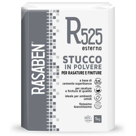Rasaben STUCCO IN POLVERE PER ESTERNI R525 kg. 1 Rasaben 24 PZ