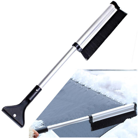 Rascador de hielo para parabrisas de coche, cepillo de vidrio de limpieza rápida, herramienta limpiadora, cepillo de nieve para ventana automática, pala de invierno