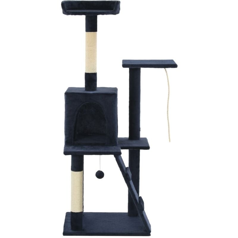 

vidaXL Rascador para Gatos con Poste de Sisal 120 cm Azul Oscuro - Azul