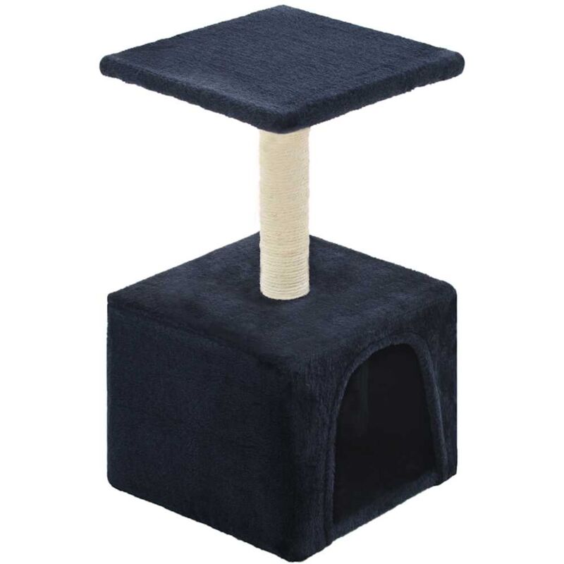 

vidaXL Rascador para gatos con poste de sisal 55 cm azul oscuro - Azul