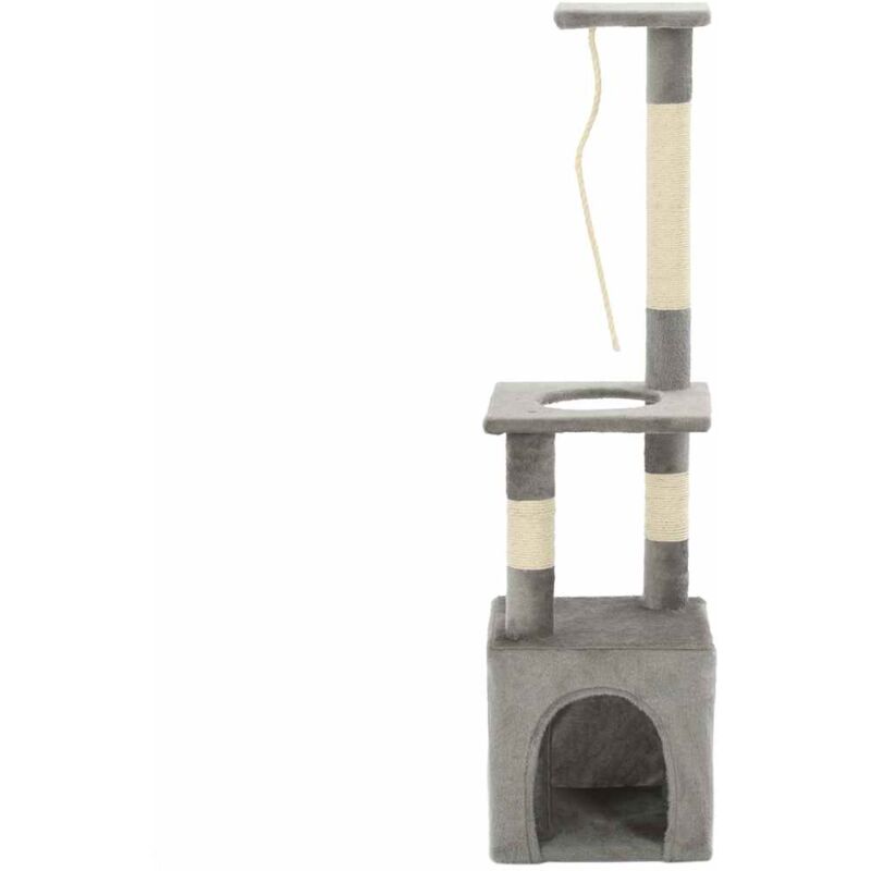 

vidaXL Rascador para Gatos con Poste de Sisal 109 cm Gris - Gris