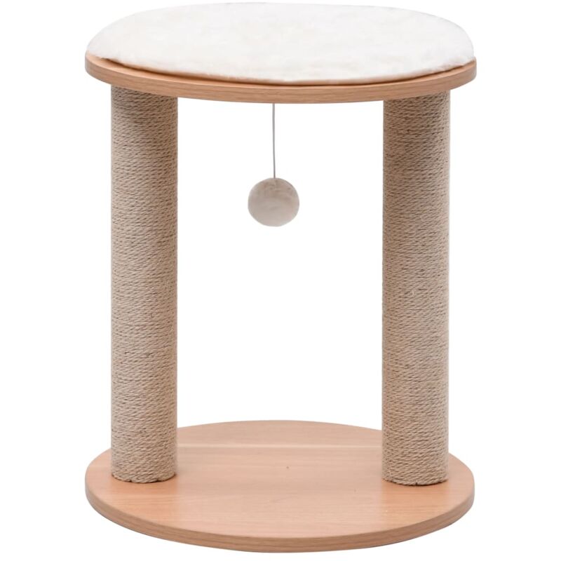 

vidaXL Rascador para gatos pequeños con postes rascadores 44 cm - Marrón