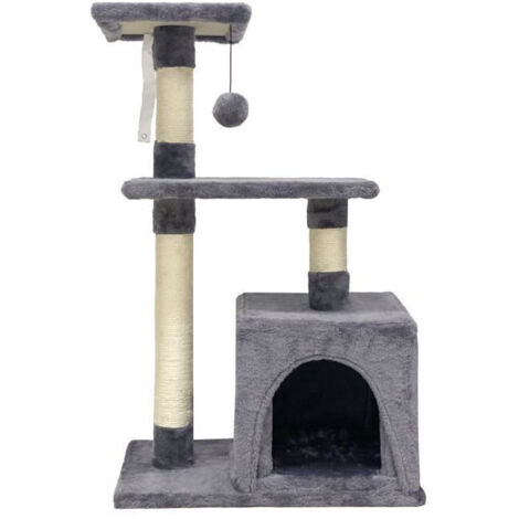 Rascador para Gatos POPPY 50 x 30 x 80 cm Gris