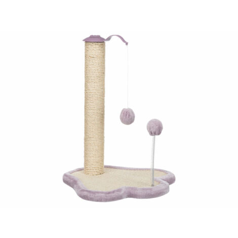Rascador Patte TRIXIE Junior - Con poste - 50 cm - Natural y lila