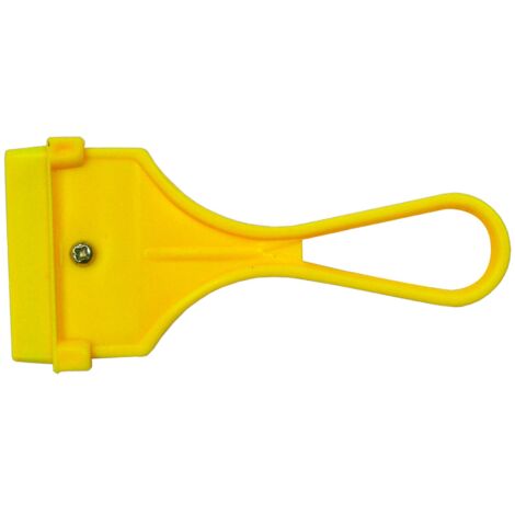 Rascador Plástico para Cristal Amarillo