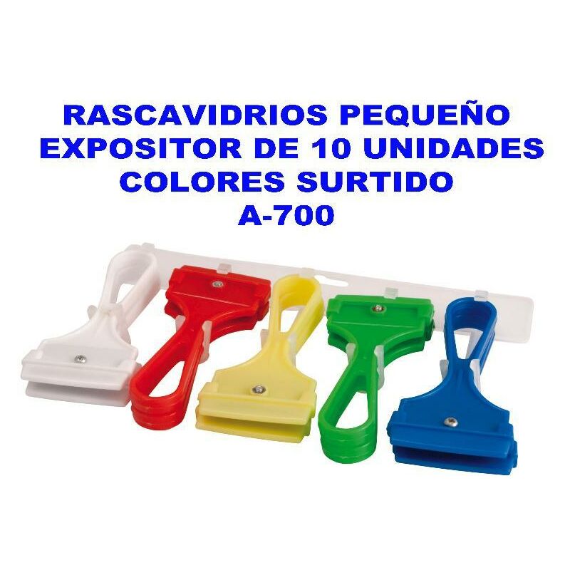 

rascavidrios pequeño exp-10 und.colores surtido a-700 - Mibricotienda
