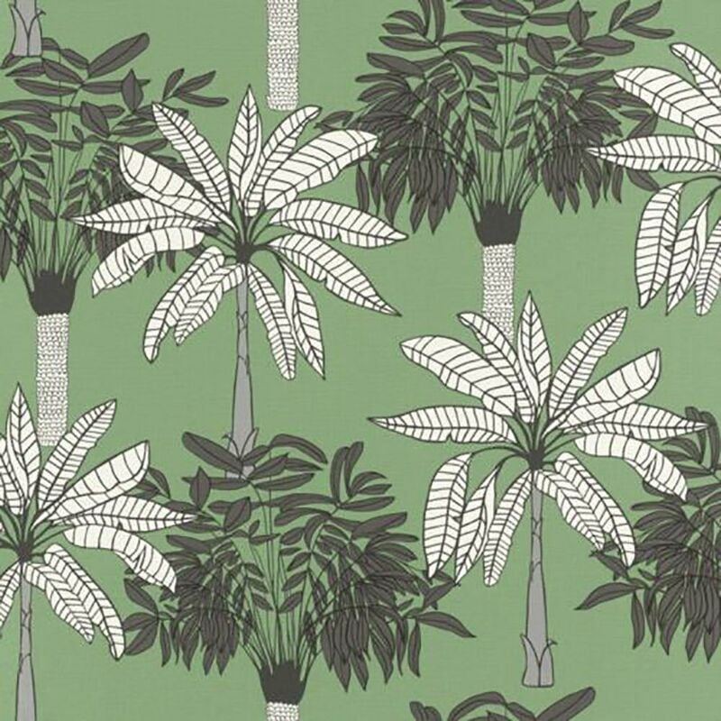 Rasch Club Botanique Palm Sage Green Wallpaper Paste The Wall Contemporary