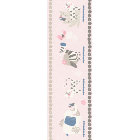 Rasch Papierborte 249873 Bambino XVIII rosa 5 x 0,17 m Wandtapete