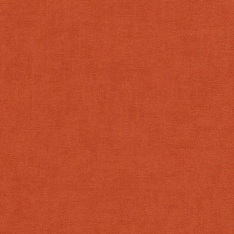 Rasch Plain Texture Orange Red Wallpaper Modern Contemporary Paste The Wall