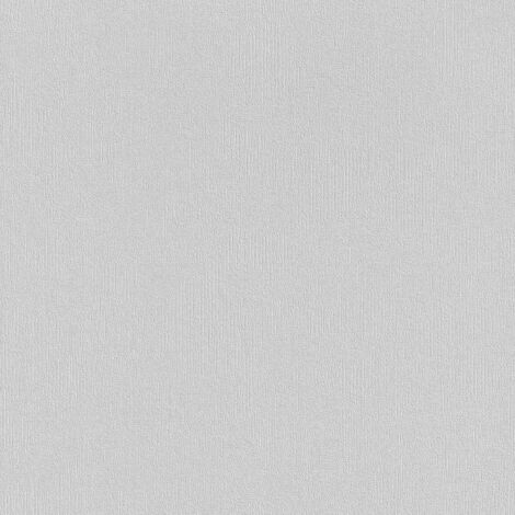 Rasch Vliestapete 415339 home Style uni silber 10,05 x 0,53 m Tapeten