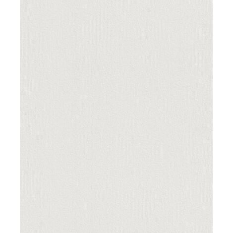 Rasch Vliestapete 415346 home Style uni weiß 10,05 x 0,53 m Tapeten