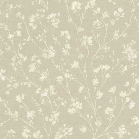 Rasch Vliestapete 463811 Selection Blüten beige-creme, 10,05 x 0,53 m
