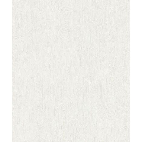 Rasch Vliestapete 734904 Selection uni weiß 10,05 x 0,53 m Tapeten