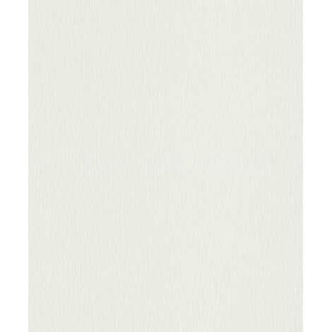 Rasch Vliestapete 809008 Tapetenwechsel uni weiß 10,05 x 0,53 m Tapeten