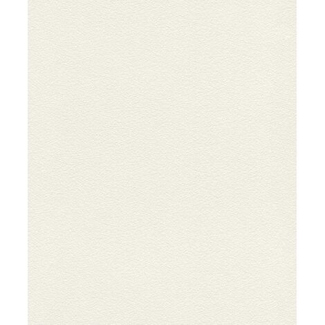 Rasch Vliestapete 818635 Selection uni weiß 10,05 x 0,53 m Tapeten