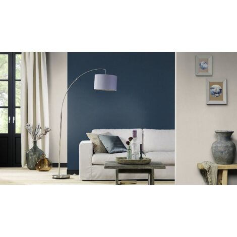 Rasch Wallpaper Denzo Linen Effect Navy 449860 Blue Wall Paper 449860