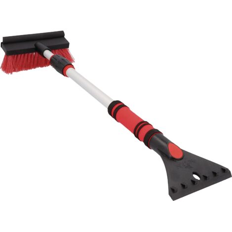 raschietto per ghiaccio con frusta 2 in 1, lama per ghiaccio 115 mm, lunghezza 60 cm