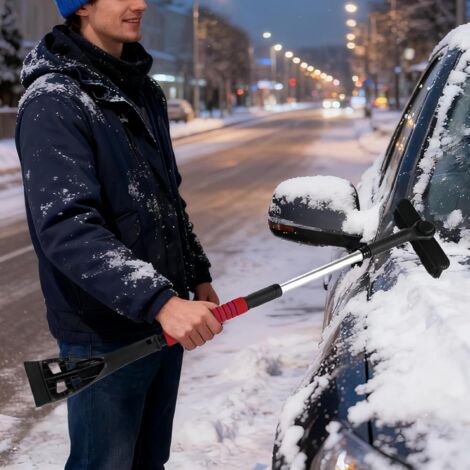Raschietto per la neve – Strumento per la rimozione della neve dal parabrezza dell'auto, pulitore per ghiaccio del veicolo, design ergonomico e robusto, miglior accessorio invernale per auto, pala per