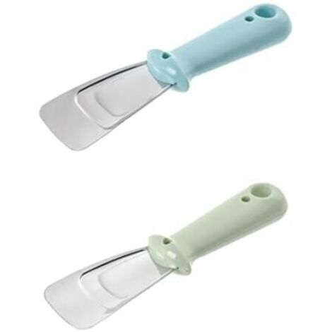 Raschietto per sbrinamento del congelatore KZQ, raschietto per ghiaccio in acciaio inossidabile, strumento per sbrinamento del congelatore da cucina, pratico accessorio per frigorifero, 16,8 x 4,5 x 2
