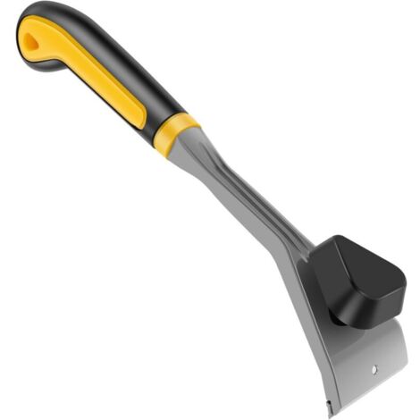 Raschietto per vernice antiscivolo in carburo di tungsteno con manico in plastica, 60 mm, a doppio taglio, strumento per rimuovere vernice, smalto, colla e ruggine.
