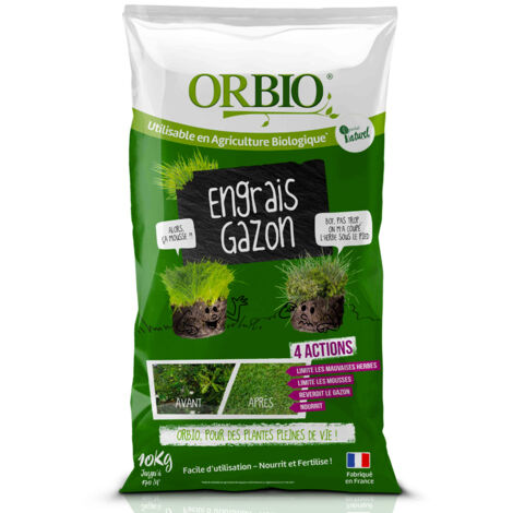 Rasen Dünger 4 Aktionen Orbio  10 kg