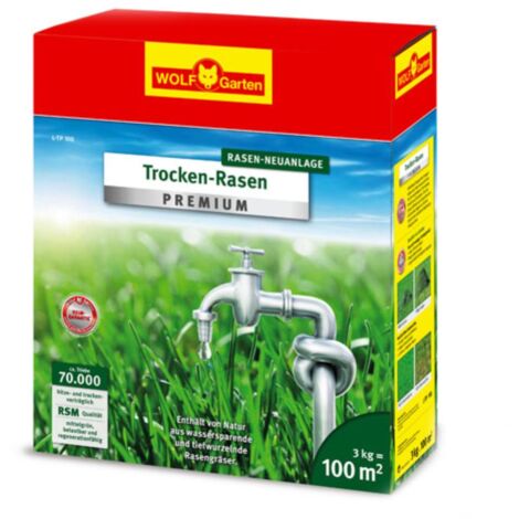 Rasen Neuanlage Trocken Rasen L-TP 50 1.5kg 50m²