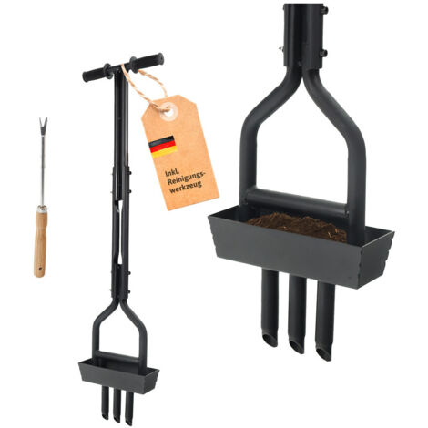 Rasenlüfter mit 3 Zinken + Kernsammelbox