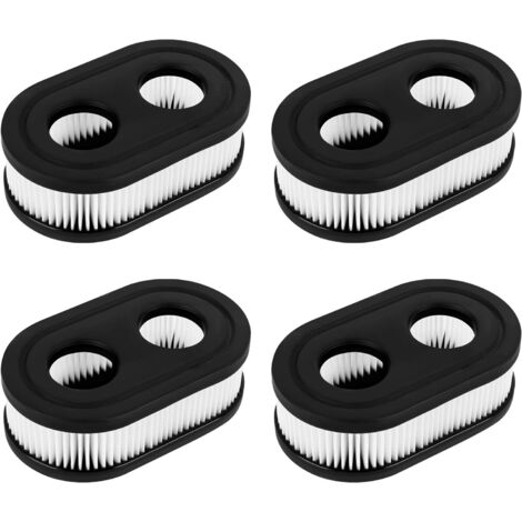 MEMKEY Rasenmäher-Luftfilter, 4 Stück, Gartenmäher-Luftfilter, geeignet für Rasenmähermotor, Luftfilter für Motoren kann den alten Briggs Stratton 798452 Rasenmäherfilter ersetzen