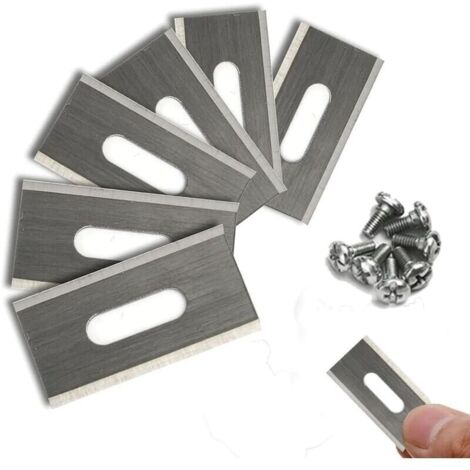 Rasenmähermesser für Husqvarna mit doppelt geschärften Edelstahlklingen 36,5 x 18,5 x 0,65 mm (Silber, 30 Stück)