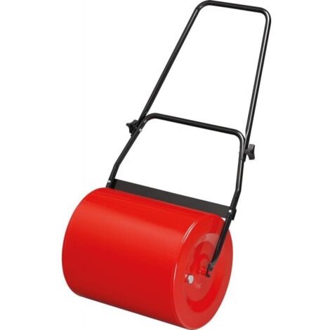 Rasenwalze 60 l aus Metall rot/schwarz 50 cm Breite / 40 STRECKEcm