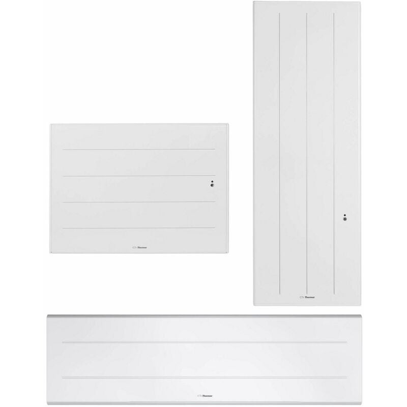 Thermor - Radiateur électrique connecté ovation 3 - Radiateur Ovation 3 - Blanc - Puissance 750 w - Horizontal - Dimensions : 613 x 615 x 110 mm