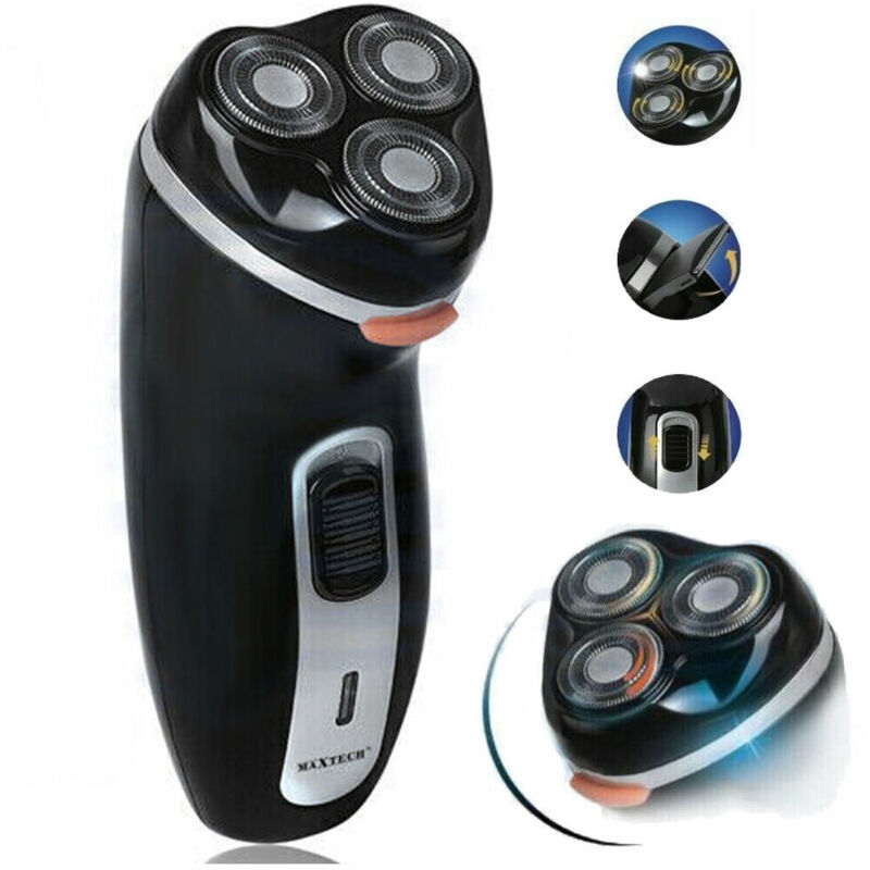 Trade Shop - Rasoio A 3 Lamette Barba Tagliacapelli Elettrico Uomo Velocità Taglio Ras001 -