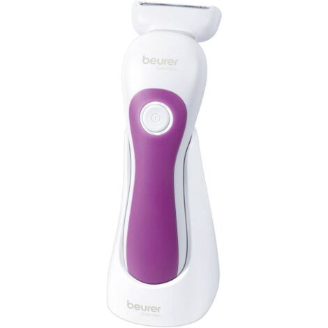 Rasoio Elettrico Beurer HL 36 Rasoio Wet e Dry Waterproof con Luce LED Bianco Rosa