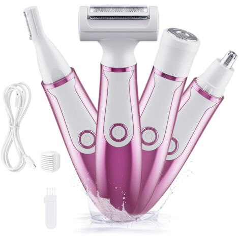 Rasoio elettrico da donna, rasoio elettrico 4 in 1 per donna