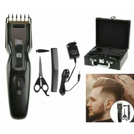 RASOIO TAGLIA CAPELLI ELETTRICO REGOLA BARBA RICARICABILE VALIGETTA RCR810