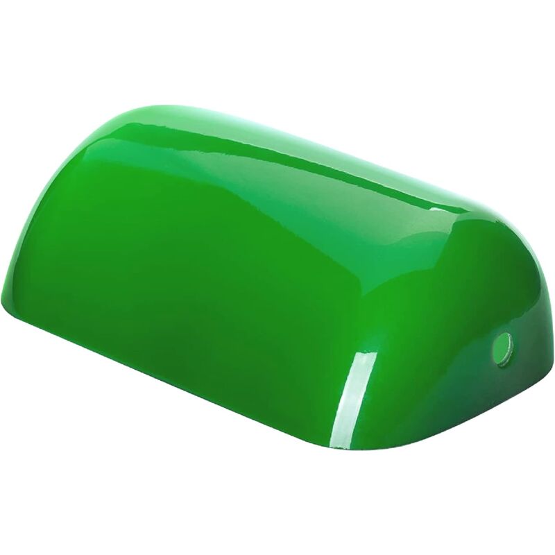Lampe de banquier en verre de rechange (6 x 22,5 x 13,5 cm de profondeur) Abat-jour en verre de rechange Abat-jour de lampe de banquier de rechange