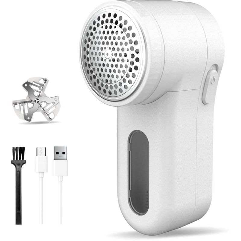 Rasoir à tissu, rasoir à peluches rechargeable, rasoir électrique portable pour pulls, écran LED numérique pour éliminer les bouloches sur les