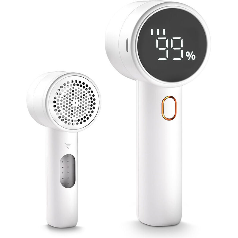 Rasoir à tissu, rasoir électrique rechargeable avec 6 lames, 3 vitesses et écran LED, élimination en profondeur des bouloches sur les vêtements,