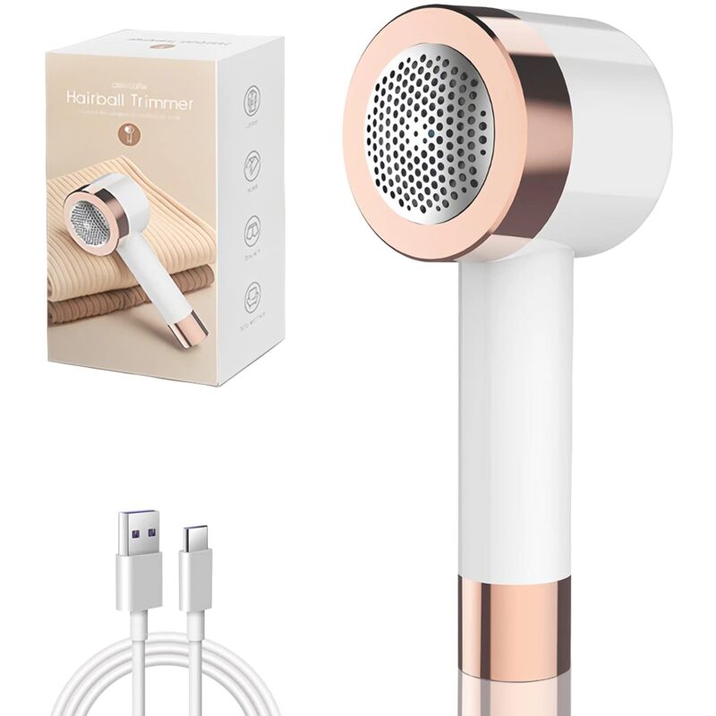Rasoir Anti Bouloche, Anti-Peluches Électrique Rechargeable USB Éliminateurs de Peluches Portable, Appareil Coupe Bouloches pour Vêtements Meubles