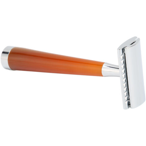 Rasoir de Sécurité Double Lame pour Barbier - Prise Ergonomique, Glisse Douce et Précise pour une Rasage Rapide