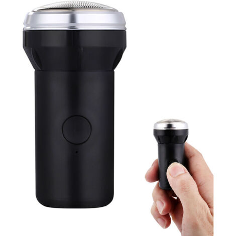 Rasoir de voyage pour hommes Mini rasoir électrique pour hommes Rasoir à barbe rechargeable Rasoirs de poche Ultra léger - Bleu et noir et blanc envoyé au hasard - Bleu et noir et blanc envoyé au hasa
