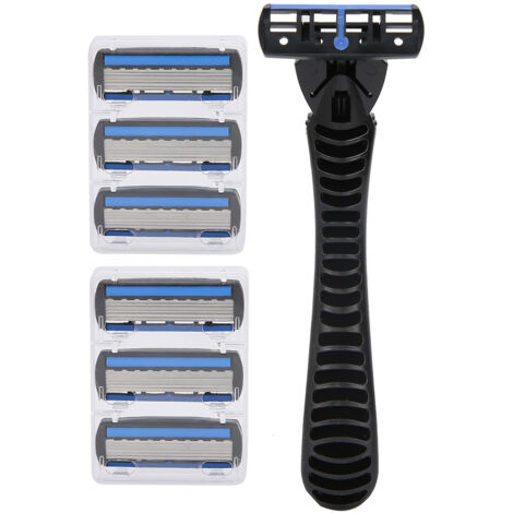 Rasoir Double Lame en Acier Inoxydable Portable pour Hommes - Set de Rasage Classique