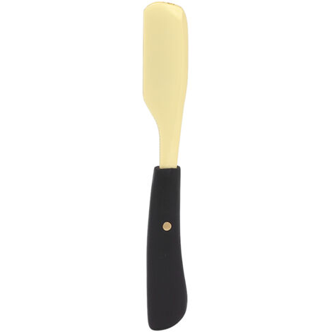 Rasoir droit professionnel en alliage durable, manche ergonomique anti-rouille, finition noir et or, pour barbier, maison, hôtel et voyage.