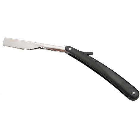 Rasoir droit professionnel pour barbier - Lame aiguisée en acier inoxydable pour salon